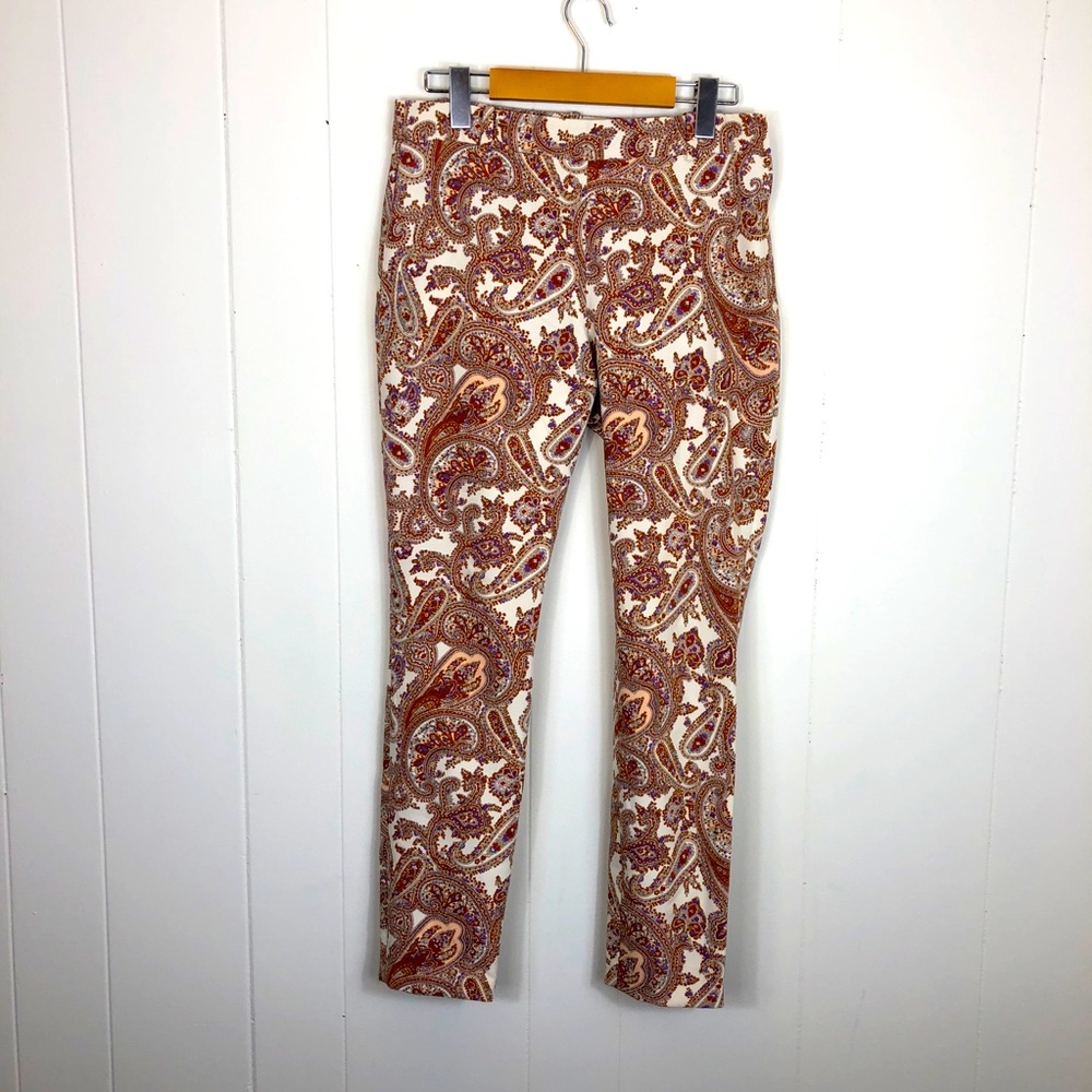Zara Paisley Print Trousers Sz‎ S